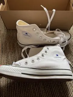 Converse ハイカット スニーカー ホワイト 箱付きのサムネイル