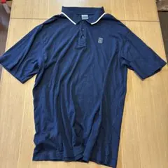 00s NIKE テニス ポロシャツ ネイビー XLのサムネイル