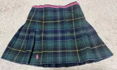 ラルフローレンRalph Lauren巻きプリーツスカート 100cm チェック
