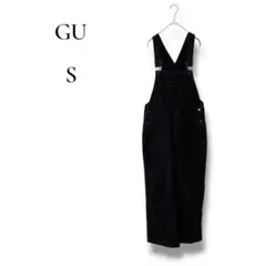 GU Denim All-in-One Jumpsuit, Black, Size S, Black, Women's