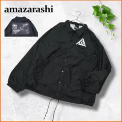 大きいサイズ✨　amazarashi　アマザラシ　コーチジャケット　黒　XL amazarashi コーチジャケット XLサイズ - メルカリ