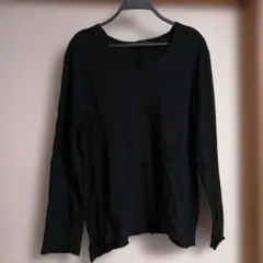 ナノ・ユニバース ロンT М 黒 Tシャツ 長袖