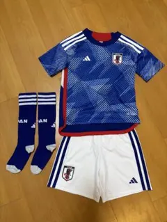 adidas サッカー日本代表 ユニフォーム 上下セット＋ソックス　120サイズ