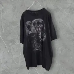 【k7538】USA古着ワイルド90s00s当時物アニマル半袖Tシャツカットソー