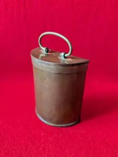 フランスアンティーク 緑色の鉄の箱 ブラシケース スチールボックス