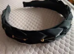 ブラック編み込みヘアバンド　断捨離