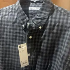 GU コットンチェックシャツ