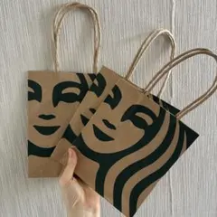 Starbucks スターバックス 紙袋 ショッパー 3枚セットカードケース6枚