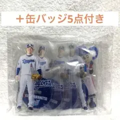 中日ドラゴンズ缶バッジくじ フィニッシュ賞 ミニアクリルスタンド5種
