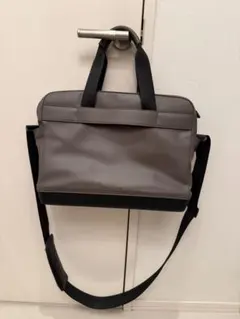 モレスキンレザーバッグ　グレーのサムネイル