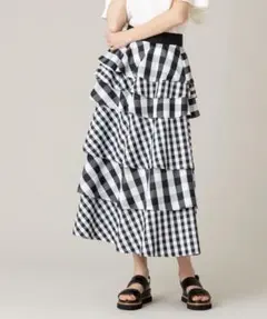 値下！美品【LOULOU WILLOUGHBY】タフタミルフィーユスカート