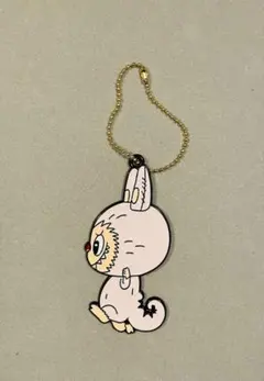 ラブブ　合金チャームキーホルダー(ピンク)