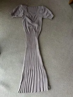 〇GRL フロントギャザープリーツ切替ワンピース【yz611】〇