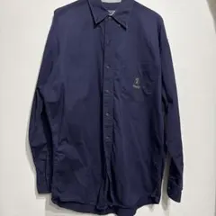90s CHAPS RALPH LAUREN ラルフローレン　ネイビー長袖シャツ