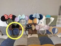 二枚目のみDisneyカチューシャ　ヘアバンド　ミッキーディズニーダッフィー