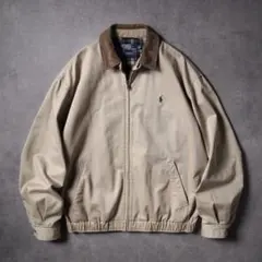 Ralph Lauren 襟コーデュロイ スイングトップ ドリズラージャケット