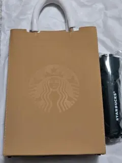 Starbucks レザートートバッグ 傘セット 未使用のサムネイル