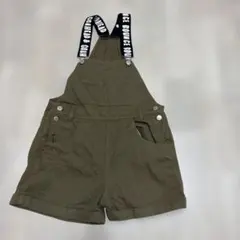 ANAP オリーブ色 ショートオーバーオール