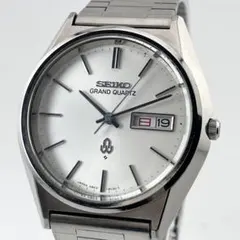 78年製/新品電池交換/稼働 SEIKO グランドクォーツ ツイン 槌目文字盤 