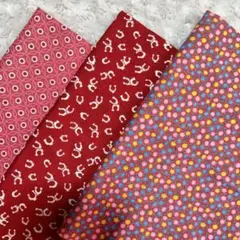 ラスト ルシアン USAコットン レア 赤 生地 布 ハギレ セット