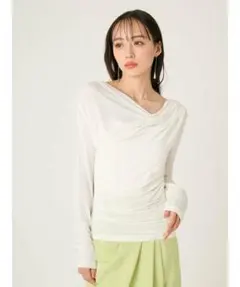 enof glossy rib top - メルカリ