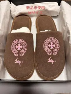 Chrome Hearts 新品未使用 ホースシュー刺繍ホテルスリッパ Sサイズ