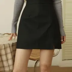 MAISON DE THERESE ハイウエストPUミニスカート