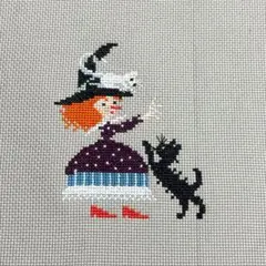 ペレッテ　サモイロフ　クロスステッチ　完成品