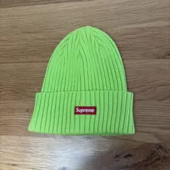 Supreme 緑色 ニット帽 編み込みデザイン SUPREME ニット帽 グリーン 編み込みデザイン - メルカリ
