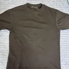UNIQLO U クルーネックT ダークブラウン S