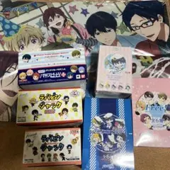 free! ハイスピード　マスコット　ラバピン　デスクマット　未使用品　遙　凛