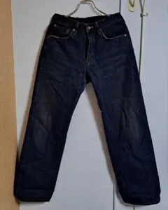 EDWIN ダークブルー ストレートレッグ デニム