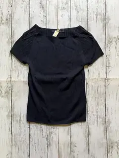 【最終価格】GALLARDAGALANTE ニットカットソー ネイビーのサムネイル