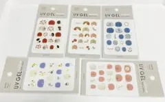 貼るUVジェルネイルシール セット　まとめ売り　花柄　和柄