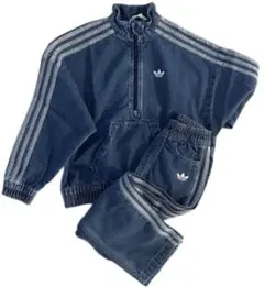 adidas★日本未入荷★Blue Denimデニムセット キッズ　セットアップ