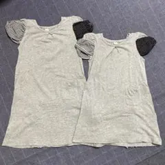 アプレレクール　バックフリルワンピース　お揃い　100cm 120cm