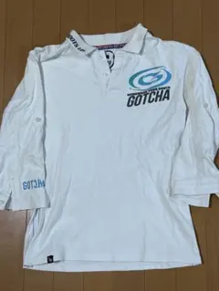 GOTCHA ポロシャツ ホワイト 七分袖 Mサイズのサムネイル