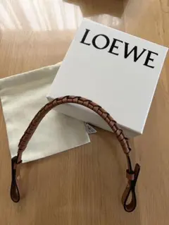 LOEWE ロエベ バッグストラップ　ウーブン　スパイラル　タン