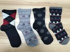 4足組 ソックス 靴下 22〜25cm 口ゴムゆったり 新品未使用