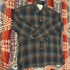 60s Arrow レーヨン オンブレチェックシャツ L