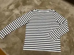 新品★無印良品　MUJI ストライプ 長袖Tシャツ Mサイズ