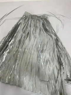 【最終値下げ】 HARE グリーン プリーツロングスカート