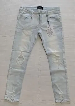 新品未使用　Rady スキニーデニム ダメージ加工 ライトブルーのサムネイル