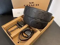 COACH コーチ ブラックレザー ベルト マッドバックル！レア！早いもの
