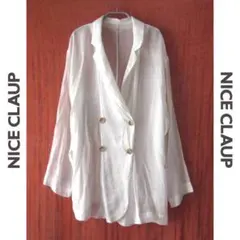 美品　NICE CLAUP／ナイスクラップ★　ダブルボタン　薄手ジャケットのサムネイル