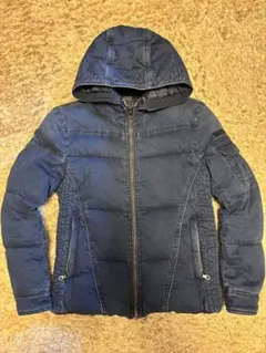 再お値下げ【美品】ネイビーフード付きパデッドジャケット