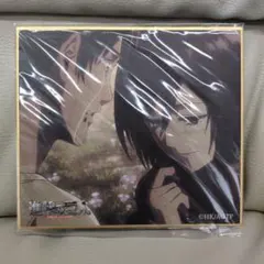 進撃の巨人　オンラインくじ　ミニ色紙　エレン＆ミカサ