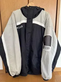 90‘s Columbia ナイロンジャケット Lサイズ 黒/グレー