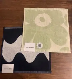 marimekko タオルハンカチ 2枚セット　ウニッコ　ロッキ　新品未使用のサムネイル