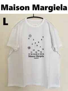 【新品】MAISON MARGIELA マルジェラ バブル刺繍ロゴＴシャツ Lのサムネイル